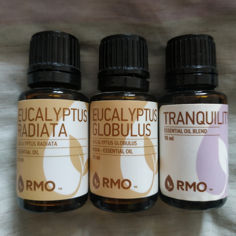 RMO essential oil Eucalyptus radiata, eucalyptus globus, blend tranquility